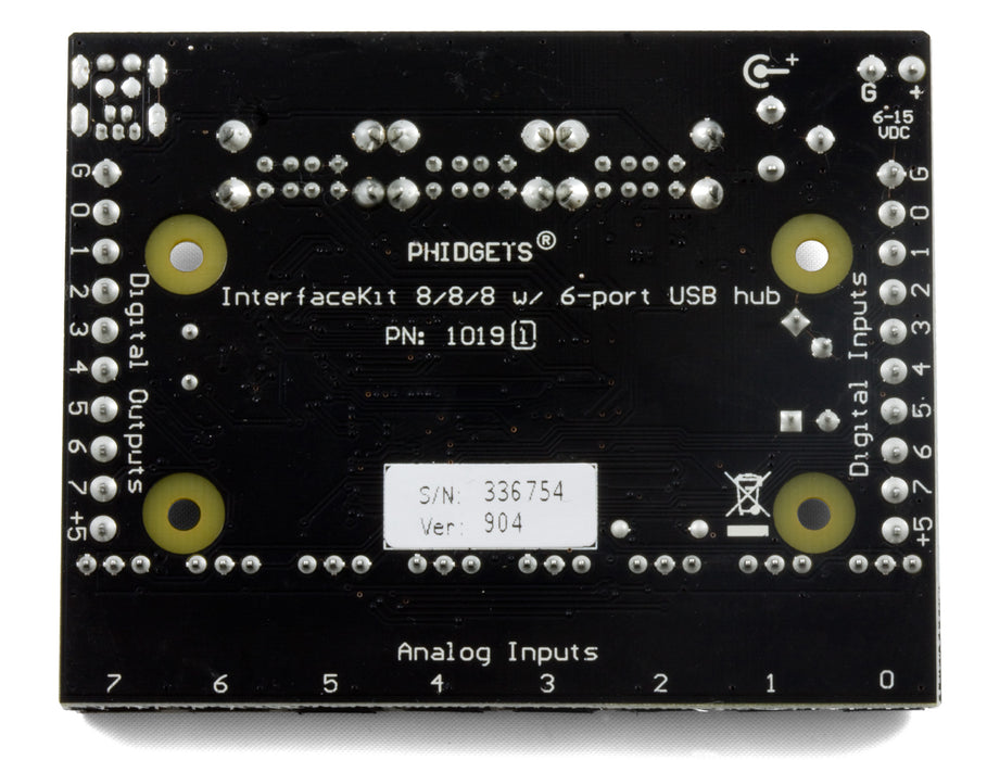 PhidgetInterfaceKit 8/8/8 w/6 Port Hub