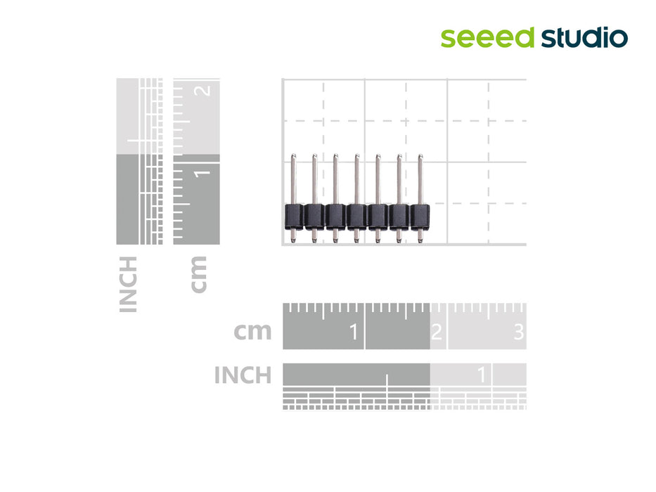 7-pin male header for Seeed Studio XIAO Series Board(5 pcs)