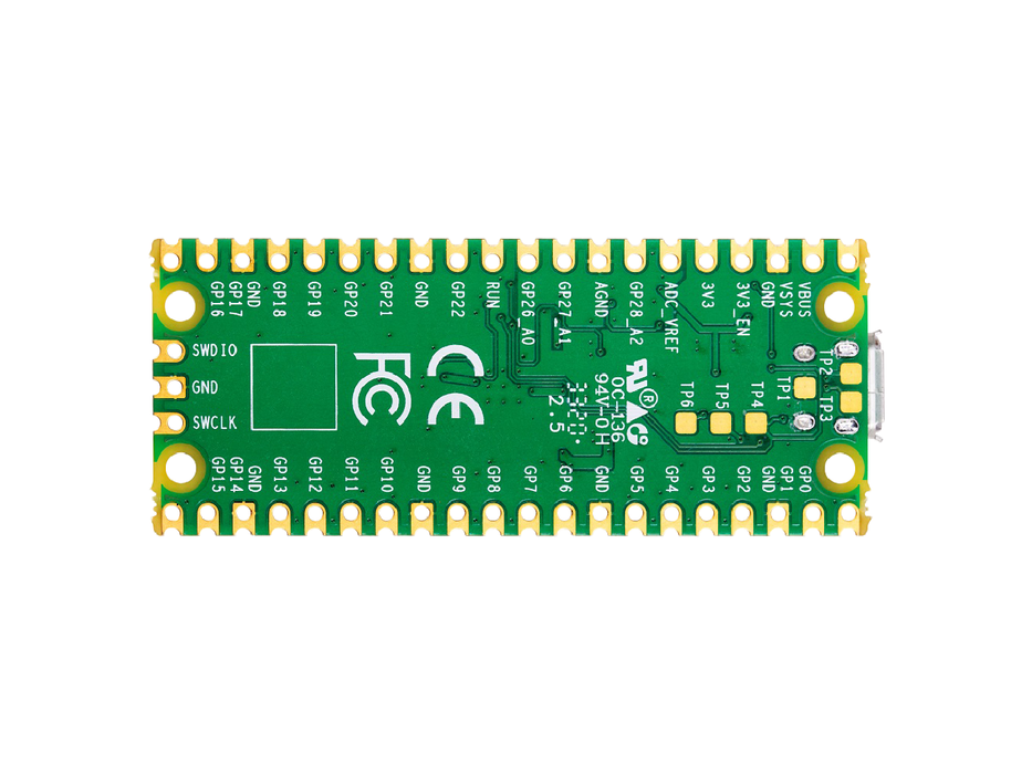 Raspberry Pi Pico - Raspberry Pi RP2040 chip, beginner-friendly microcontroller, small & flexible design, low power consumption