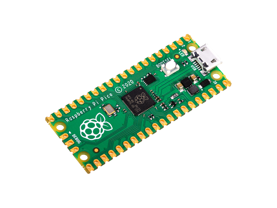 Raspberry Pi Pico - Raspberry Pi RP2040 chip, beginner-friendly microcontroller, small & flexible design, low power consumption