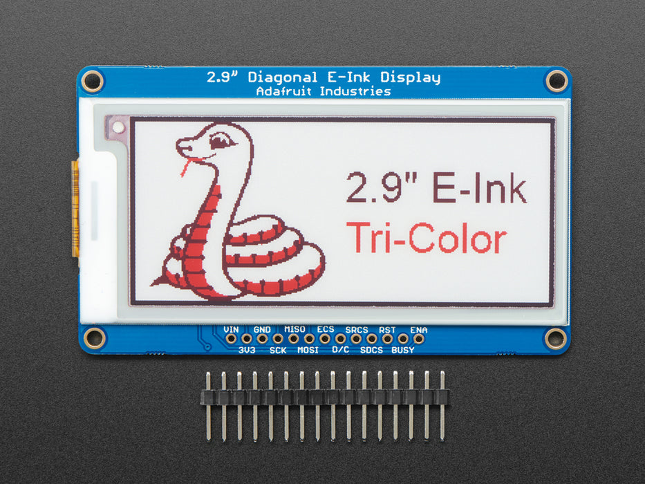 Adafruit 2.9" Red/Black/White eInk Display Breakout