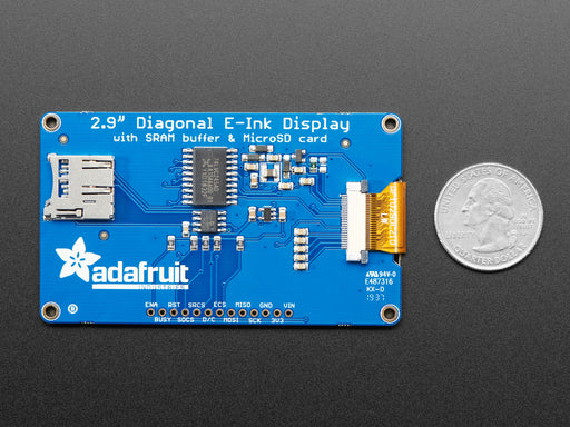 Adafruit 2.9" Red/Black/White eInk Display Breakout