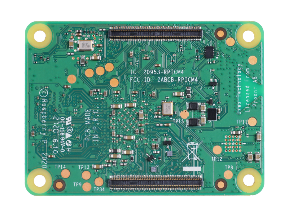 Raspberry Pi Compute Module 4 - 2GB RAM, 8GB eMMC, 2.4/5.0GHz Wi-Fi & Bluetooth 5.0 (CM4102008)