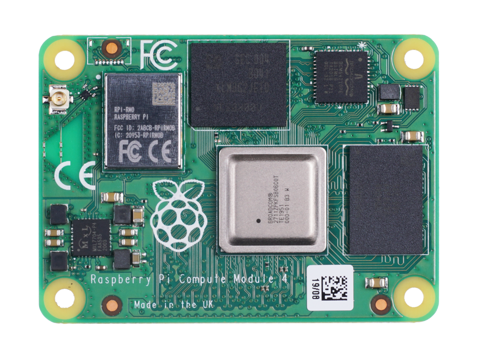 Raspberry Pi Compute Module 4 - 2GB RAM, 8GB eMMC, 2.4/5.0GHz Wi-Fi & Bluetooth 5.0 (CM4102008)