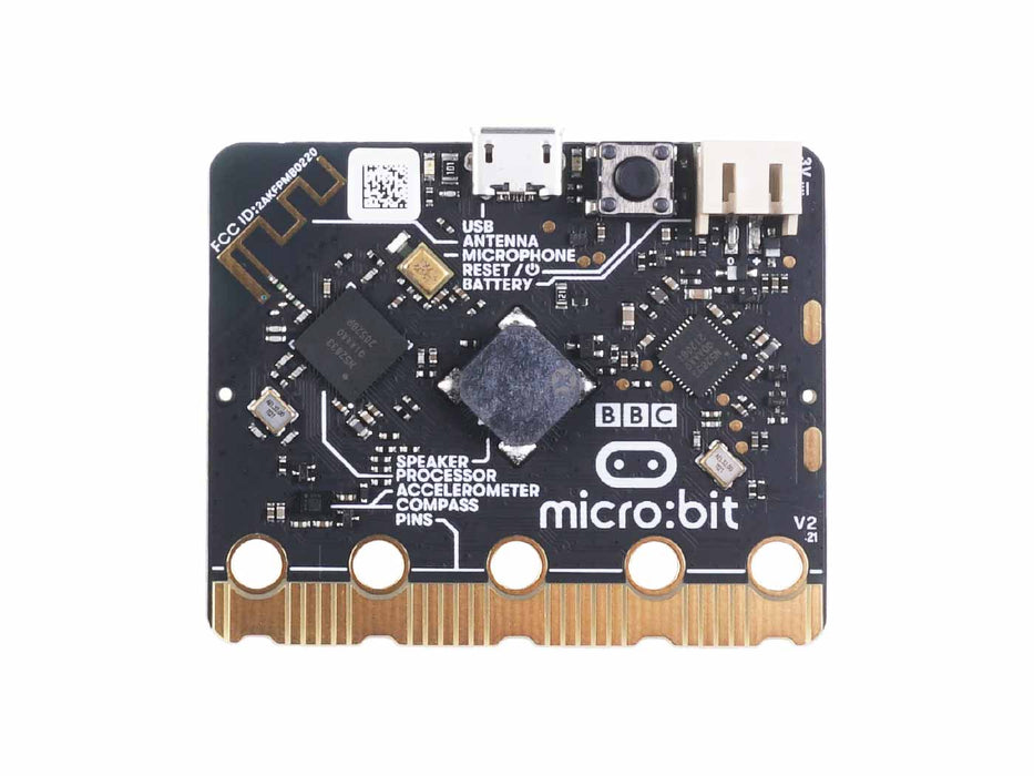 Micro:Bit V2.2- Card size MCU with Onboard Speaker, Accelerometer, MEMS microphone,2.4GHz radio/ BLE 5.0