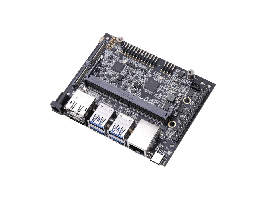 reComputer J202 - carrier Board for Jetson Nano/Xavier NX/TX2 NX, with 4 USB 3.1 Gen 2, M.2 Key M,E, same size of NVIDIA  Jetson Xavier  NX Dev Kit carrier board