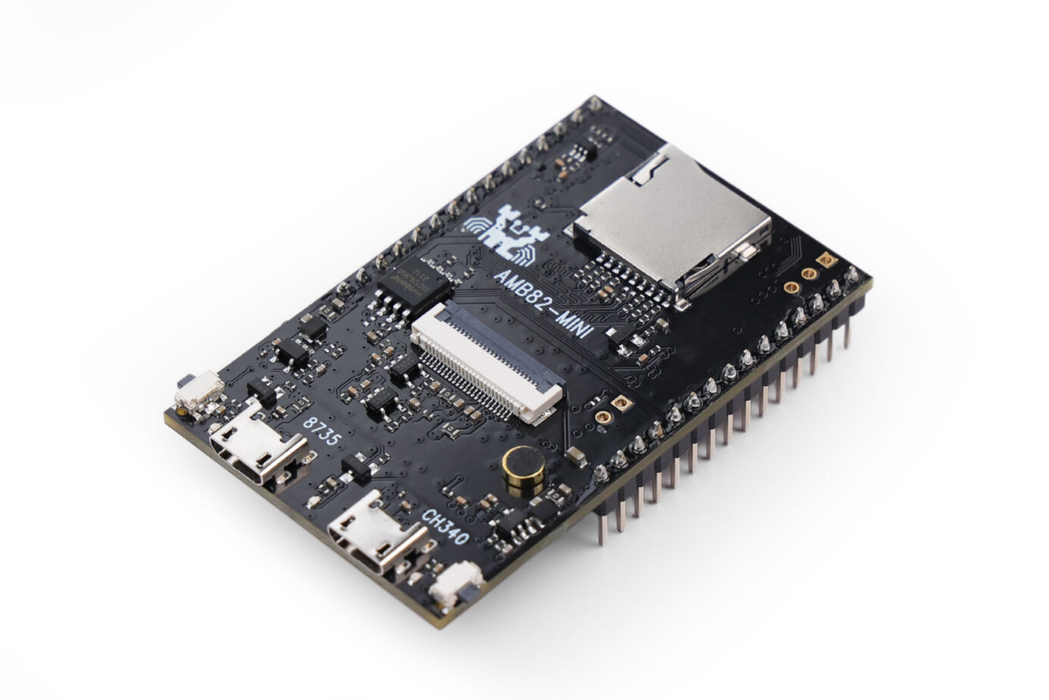 Realtek AMB82-Mini IoT AI Camera Arduino Dev. board - Wi-Fi & Bluetooth, H264/H265 Video, 1080p sensor, multiple IO, Tensorflow-Lite AI