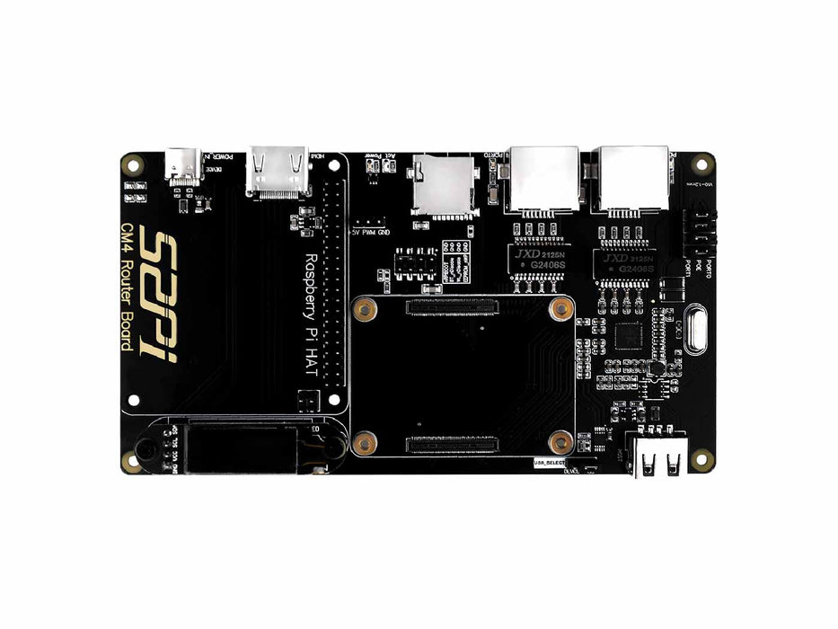 Raspberry Pi Router Board for CM4 module (with two full-speed gigabit network ports, low cost, Wifi and working as a router with Openwrt)