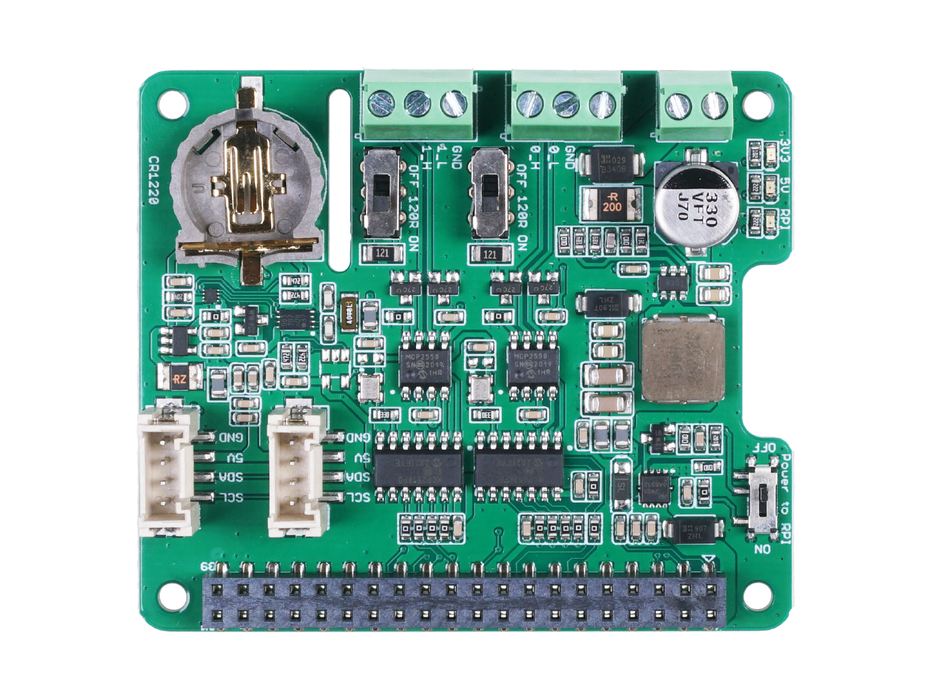 2-Channel CAN-BUS(FD) Shield for Raspberry Pi (MCP2518FD)