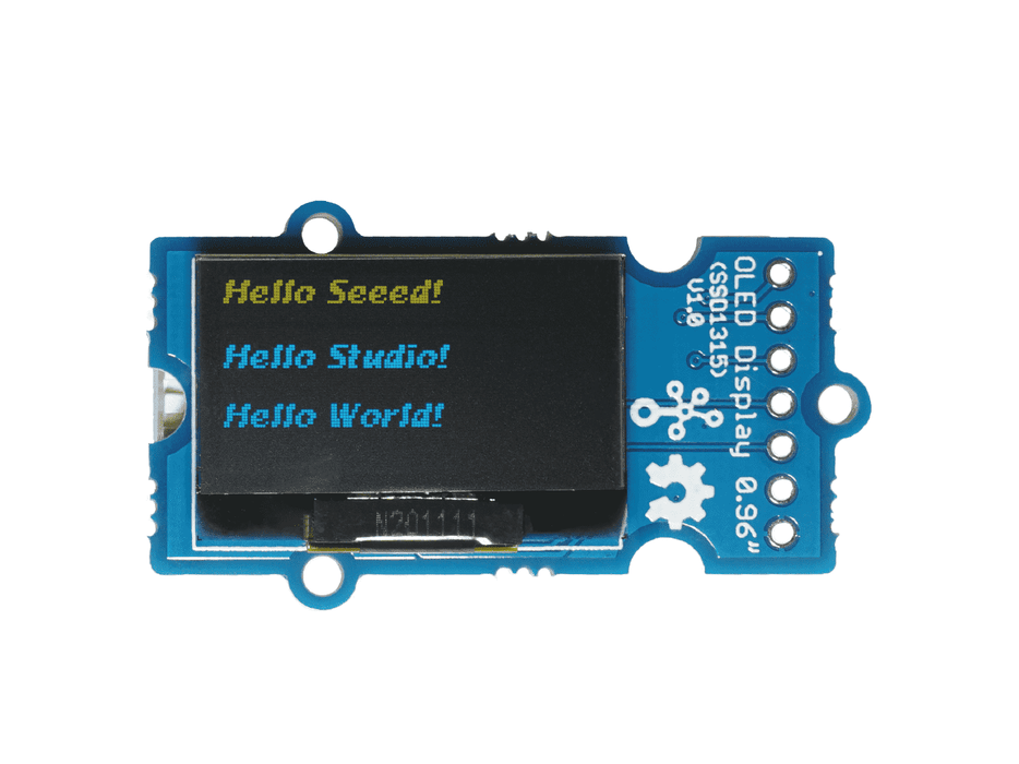 Grove - OLED Yellow&amp;Blue Display 0.96 (SSD1315) - SPI/IIC -3.3V/5V