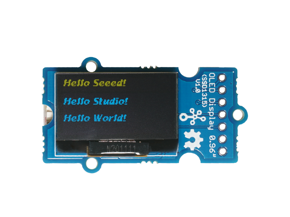 Grove - OLED Yellow&amp;Blue Display 0.96 (SSD1315) - SPI/IIC -3.3V/5V