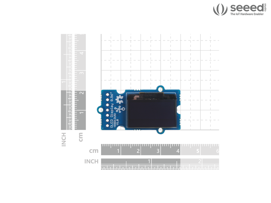 Grove - OLED Yellow&amp;Blue Display 0.96 (SSD1315) - SPI/IIC -3.3V/5V