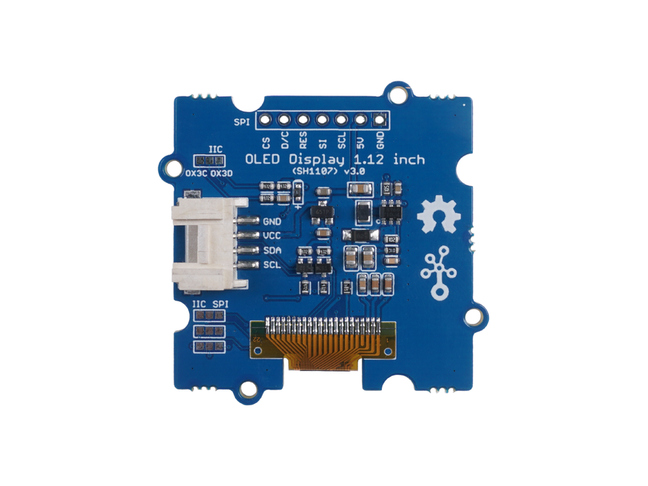 Grove - OLED Display 1.12 (SH1107) V3.0 - SPI/IIC -3.3V/5V