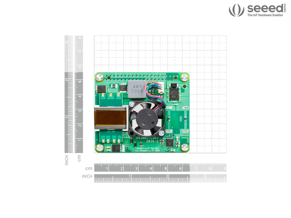 Raspberry Pi PoE+ HAT for Raspberry Pi 4B/3B+