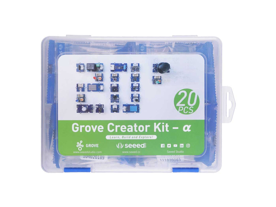 Grove Creator Kit - ɑ - 20 Grove functional modules in one box, cost-effective, free&detailed tutorials, beginner-friendly, project-helper