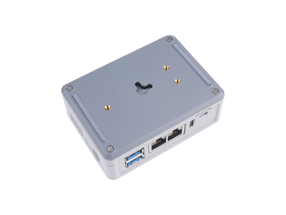 reRouter CM4 1432 - Raspberry Pi Based Mini Router, Travel Router, Dual Gigabit Ethernet, OpenWRT OS