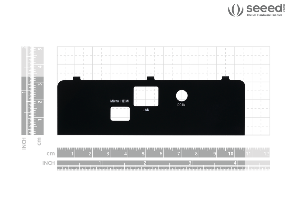 re_computer case: Side Panels For BeagleBone  Black With Standoffs