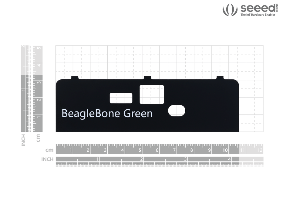 re_computer case: Side Panels For BeagleBone  Green With Standoffs