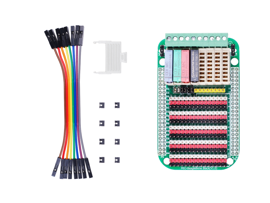 MIO-BeagleBone Black Starter-Kit with Expansion Board, 4 M5S I/O modules and PLC - compatible with BeagleBone Black development board