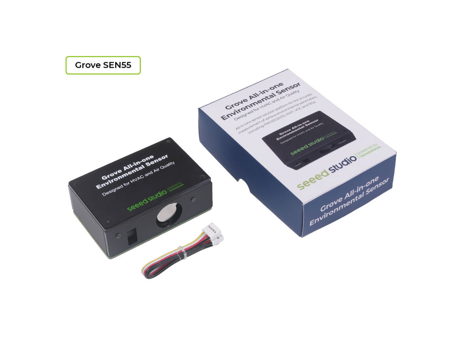 Grove - SEN55 All-in-one environmental sensor - NOx, VOC, RH, Temp, PM1.0/2.5/4/10 with proprietary algorithms, HVAC, Air Purifier