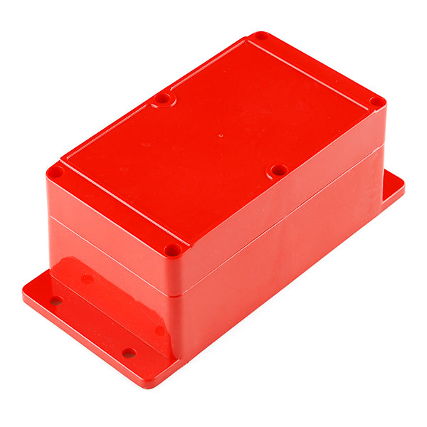 Flanged plastic container