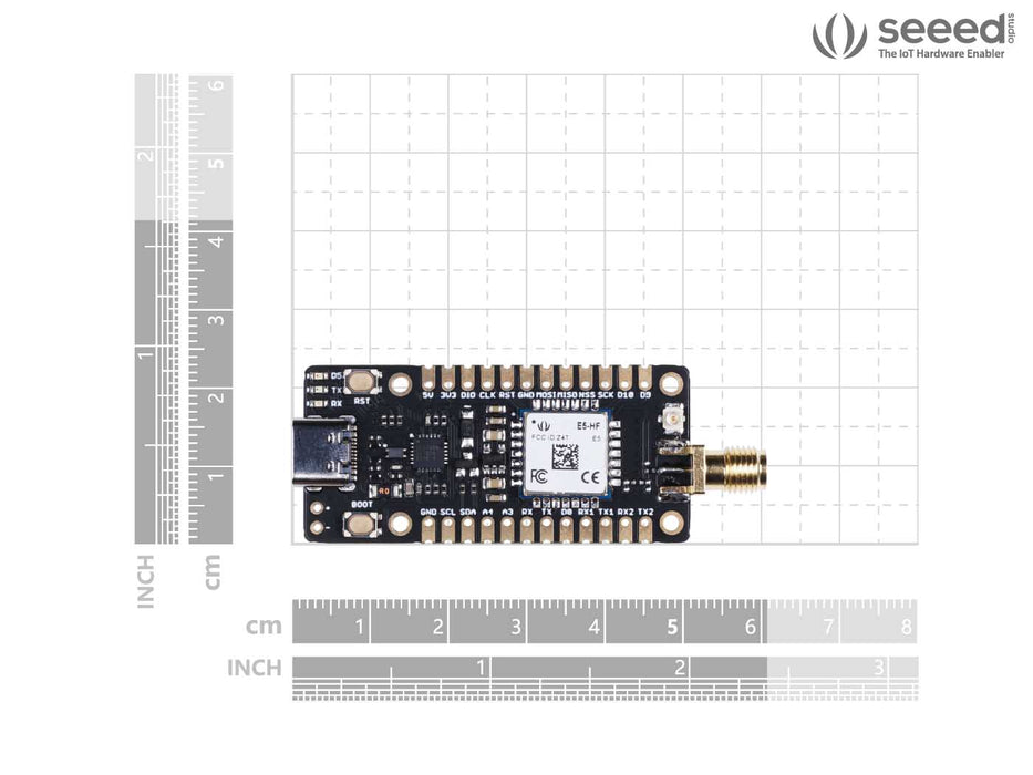 Wio-E5 mini Dev Board - STM32WLE5JC, ARM Cortex-M4 and SX126x embedded, supports LoRaWAN on EU868 & US915