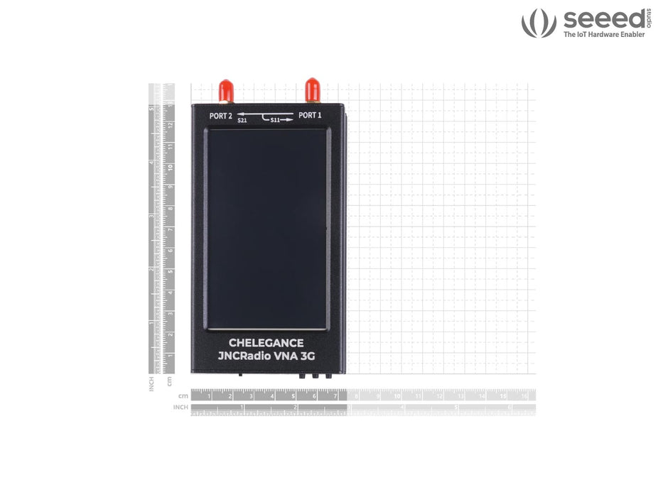 JNCRADIO VNA 4.3 Inch 3GHz Vector Network Analyzer- 50kHz-3GHz Short Wave HF VHF UHF, sweep speed 400pts/s, Aluminum alloy case, and IPS LCD Screen