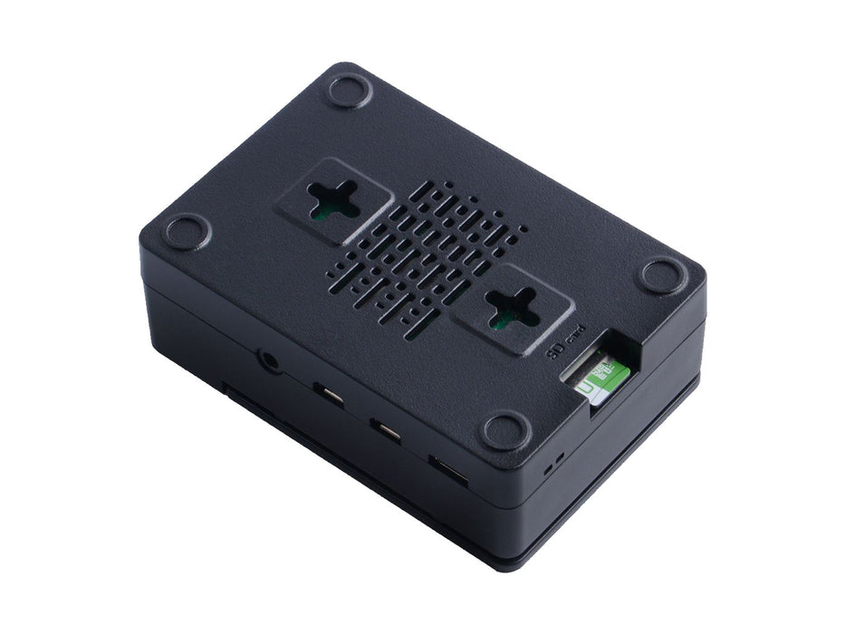 ABS H-Type Black Case for Raspberry Pi 4 B