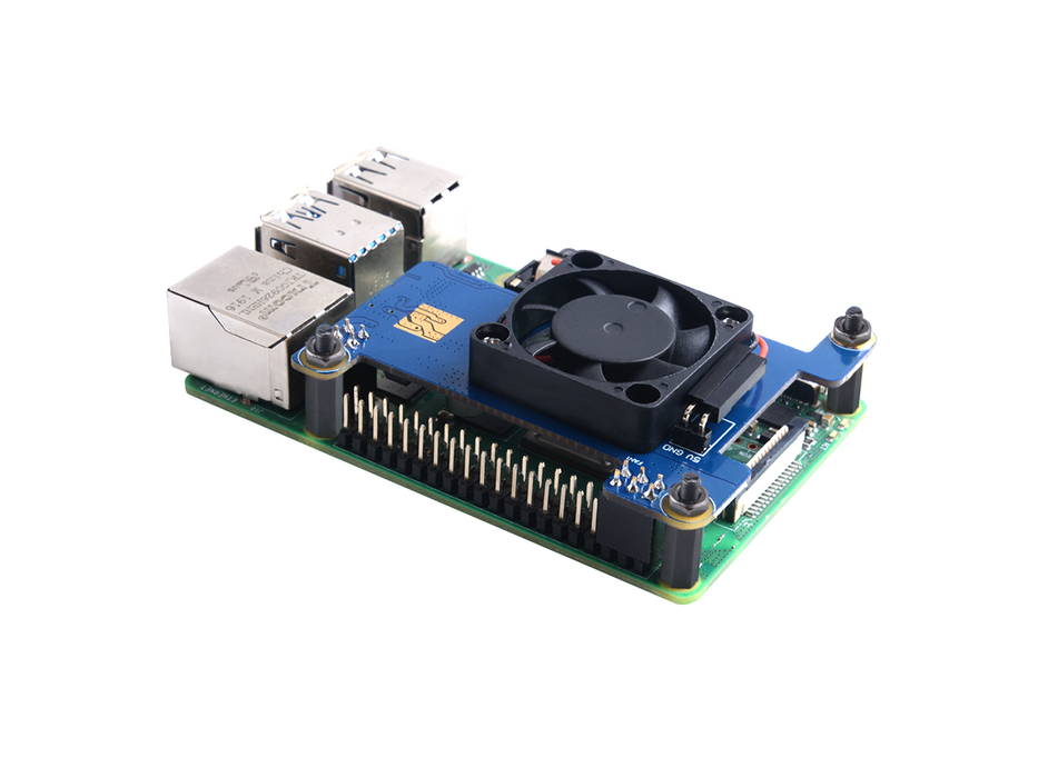 Power-Over-Ethernet (PoE) HAT for Raspberry Pi 4B/3B+