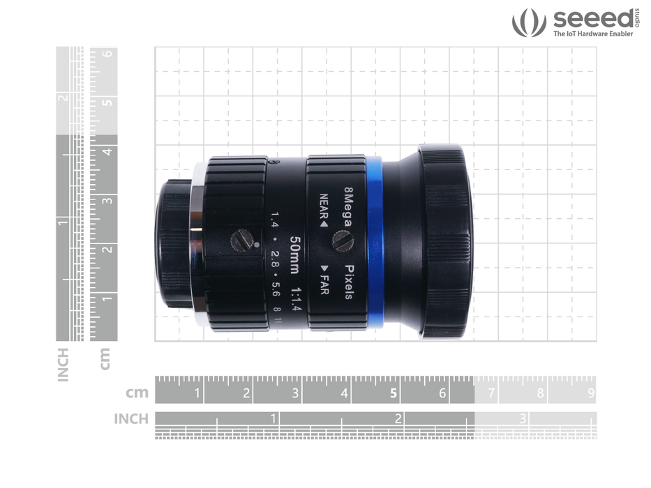 50mm 8MP Telephoto Lens for Raspberry Pi High Quality Camera with C-Mount