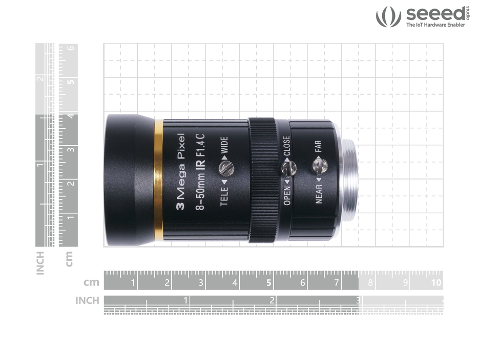 8-50mm 3MP Lens for Raspberry Pi High Quality Camera with C-Mount