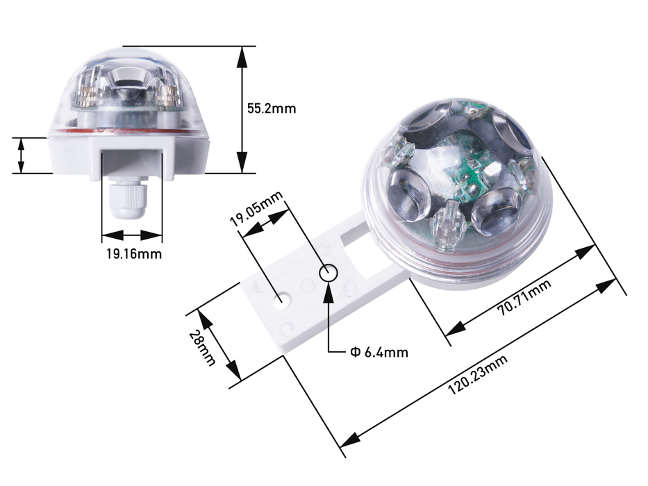 Industrial-Grade Optical Rain Gauge RG-15 Rain Sensor