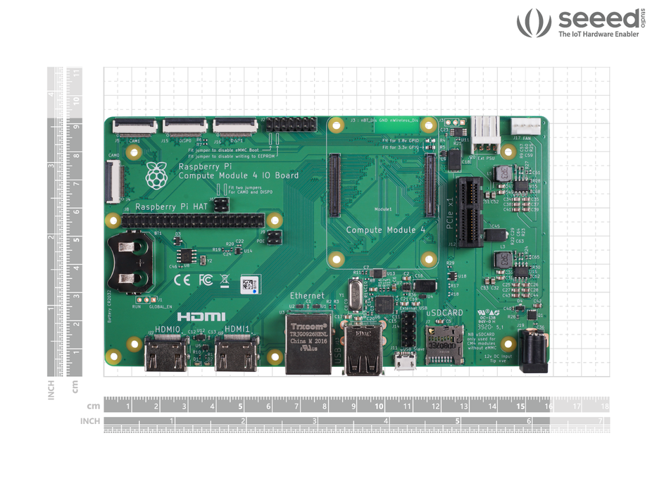 Raspberry Pi Compute Module 4 IO Board — Robot Italy