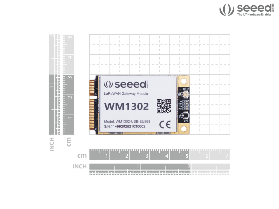 WM1302 LoRaWAN Gateway Module (SPI) - EU868, based on LoRa Concentrator Semtech SX1302