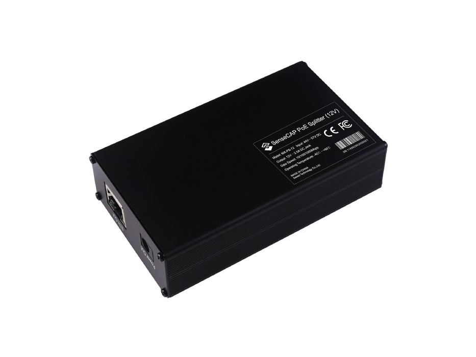 SenseCAP PoE Splitter DC Jack 12V, suitable for Bobcat / MerryIoT / SyncroB.it / Nebra / Kerlink / Heltec / FreedomFi / Panther and more