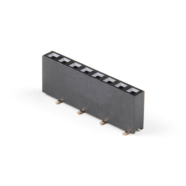 Header - 8-pin Female (SMD, 0.1\")