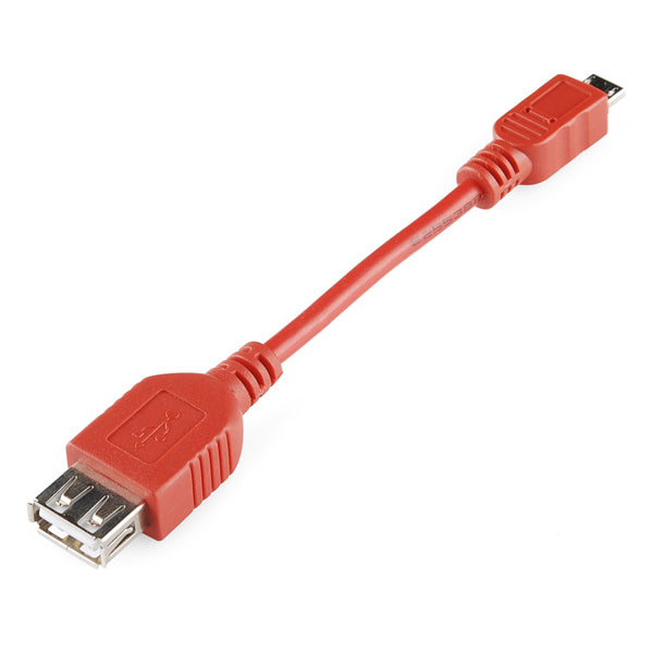 USB OTG Cable - Female A to Micro A - 4\"