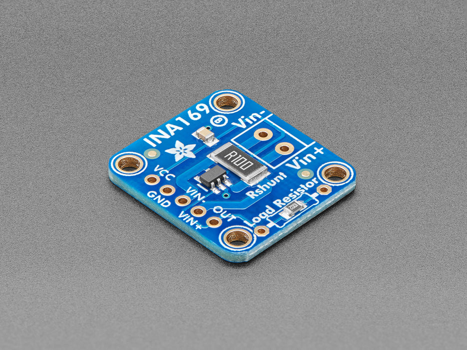 Angle shot of blue square breakout board