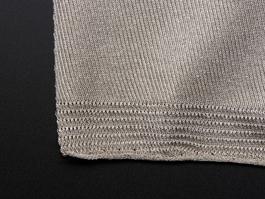 Knit Conductive Fabric - Silver 20cm square