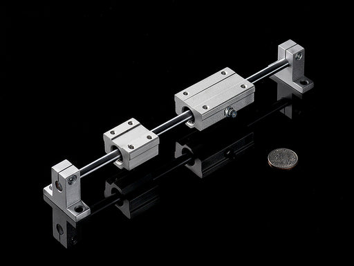 Linear Rail Shaft Guide/Support attached to round shaft