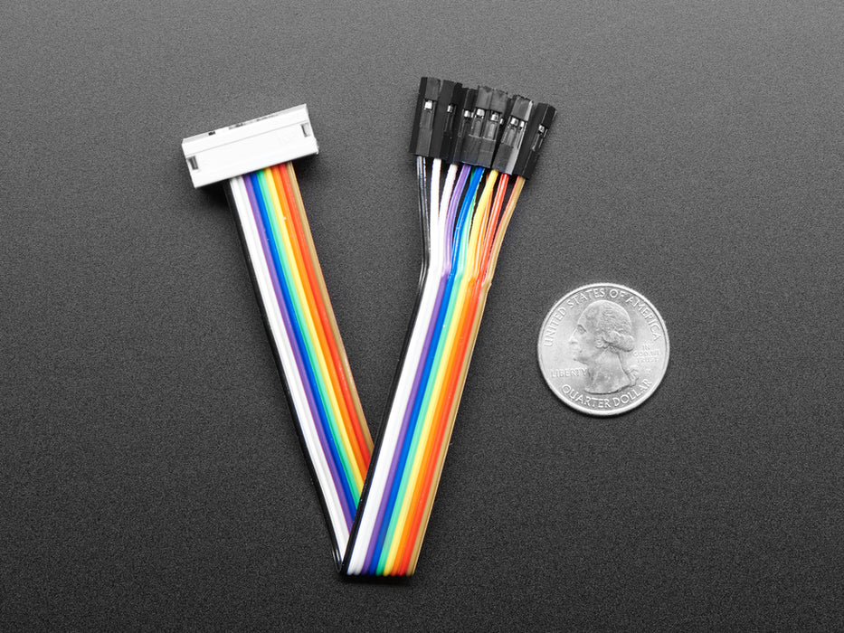 10-pin IDC Socket Rainbow ribbon to sockets Breakout Cable