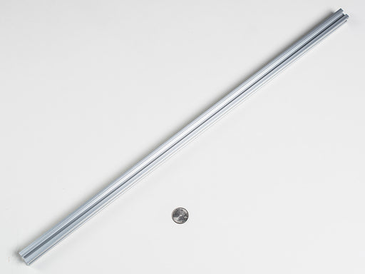 Detail of Slotted Aluminum Extrusion end