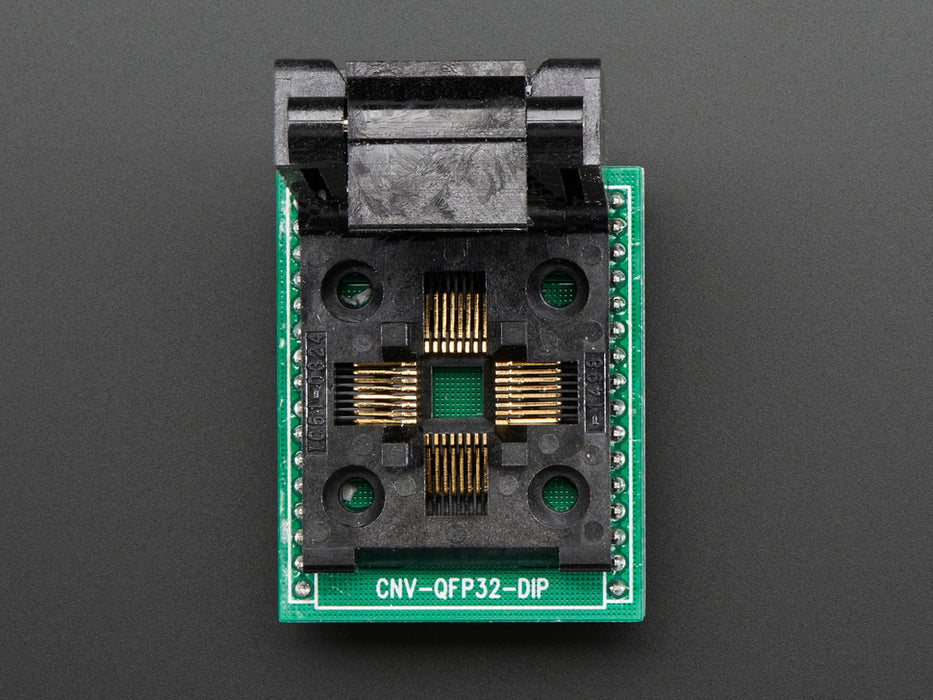 Angled shot of SMT Test Socket - TQFP-32 Breakout.