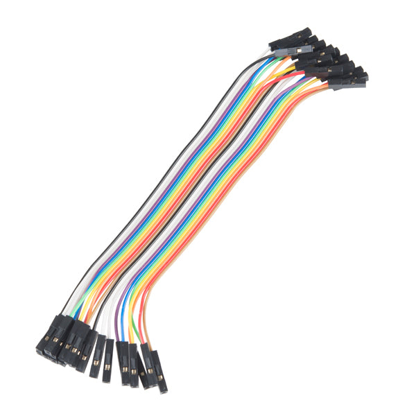 Jumper Wires - Connected 6'' (F/F, 20 pack)