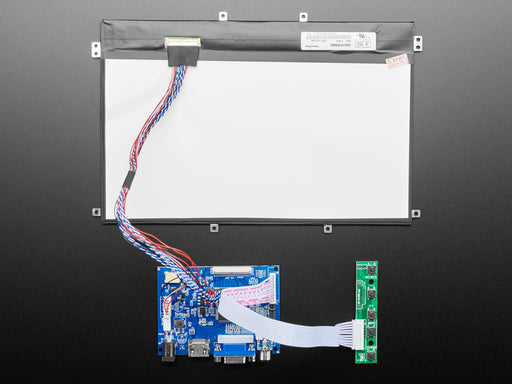 Top down view of a HDMI 4 Pi - 10.1" Display.