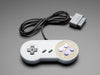 Classic SNES video game controller.