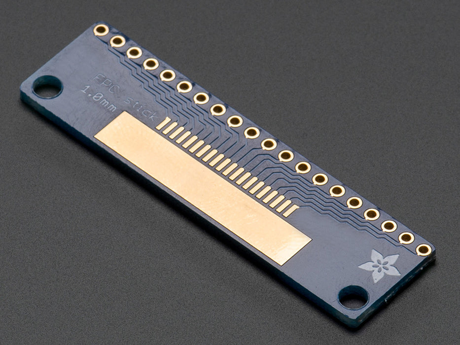 Angled shot of a 20 Pin Adafruit FPC Stick Pitch Adapter - 0.5mm