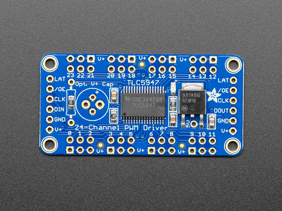 Angle shot Adafruit 24-Channel 12-bit PWM LED Drive