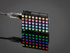 Adafruit NeoPixel Shield for Arduino - 40 RGB LED Pixel Matrix lit up rainbow