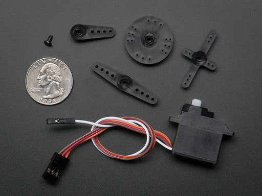 Plastic Gear Analog Feedback Micro Servo with three pin cable and one pin cable